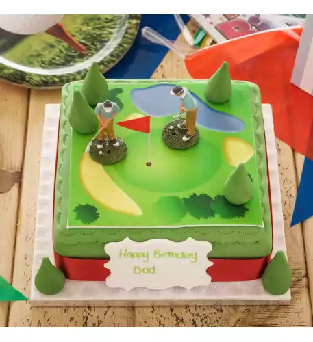 Golf Birthday Cake (8 Inch Serves 20)