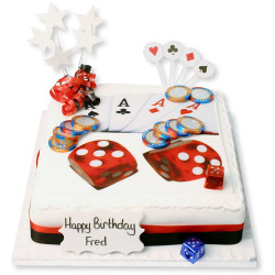Cards and Dice Cake Cards and Dice Cake