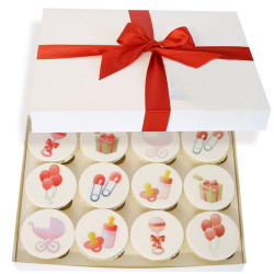 New Born Girl Cupcakes