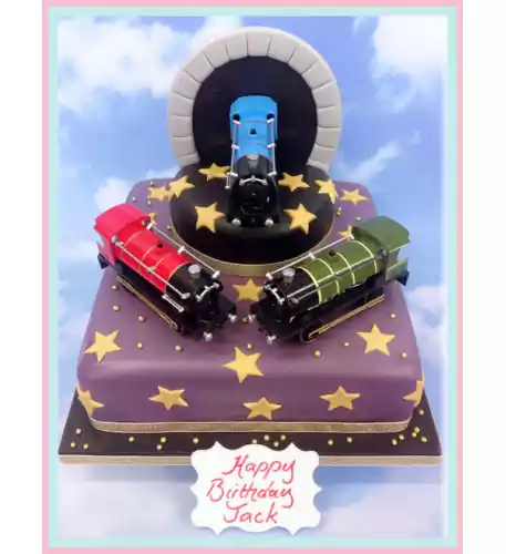 Trains Birthday Cake