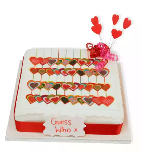 Love Heart Collage Cake