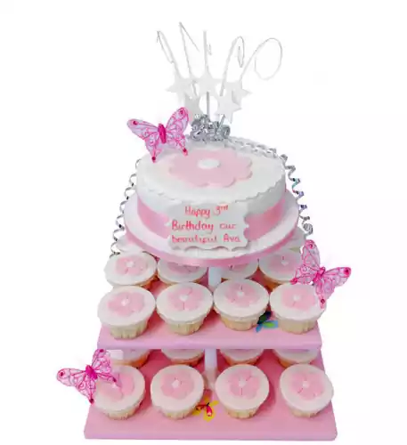 Pink Daisies Cake Tower