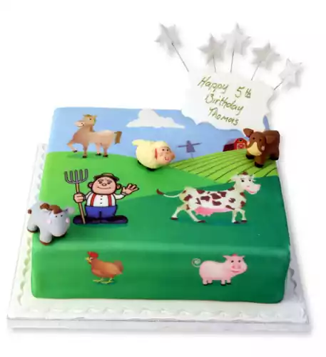On The Farm Birthday Cake