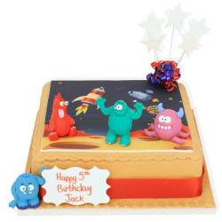 Space Aliens Birthday Cake