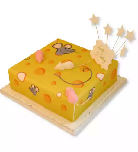 Mouse House Birthday Cake