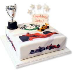 Racing Car Birthday Cake