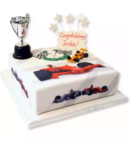 Racing Car Birthday Cake