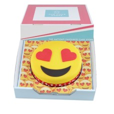 Emoji Heart Eyes Gift Cake