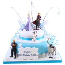 Frozen Birthday Two~Tier Cake