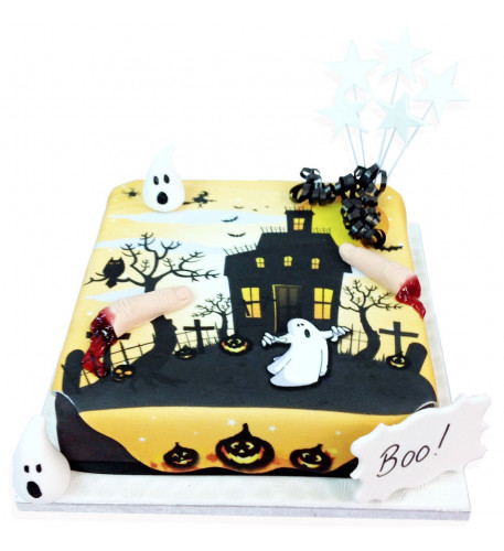 Haunted House Cake (8 Inch Serves 20)