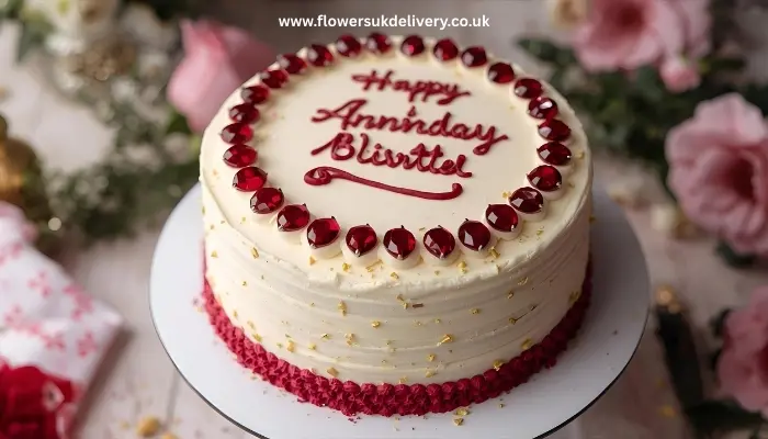 Ruby anniversary cake ideas UK delivery