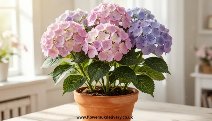 Potted Hydrangea plant one of the best Mother’s Day Plants.
