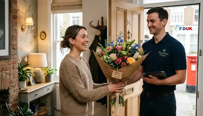 send flowers online UK delivery trusted service Relevance: Reinforces the emotional payoff and trust message of this section