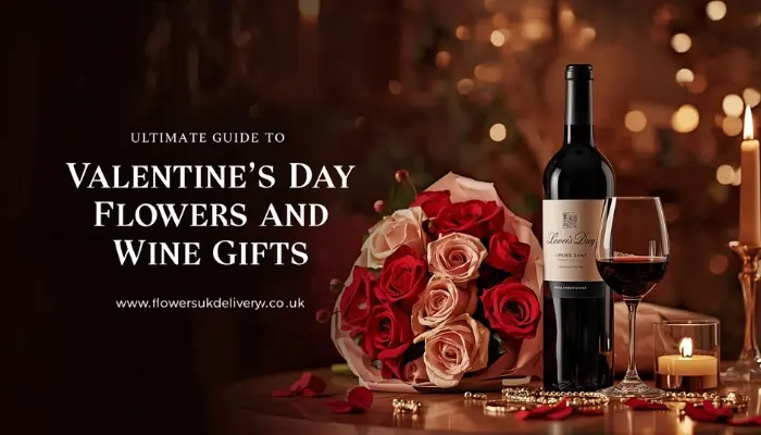 send valentines day flowers and wine