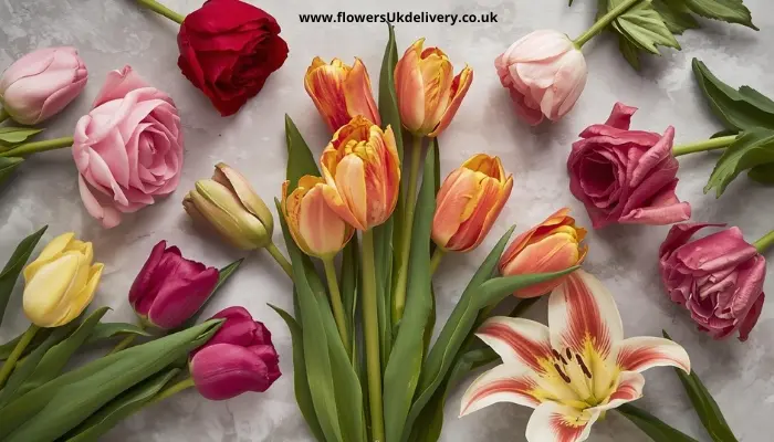 Best flowers for Valentine's Day UK roses tulips lilies comparison