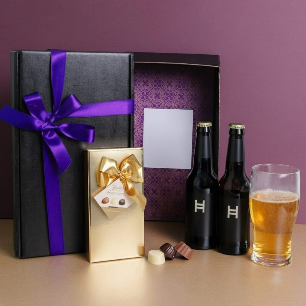 Hawkstone Lager And Chocolate PicBox Hamper
