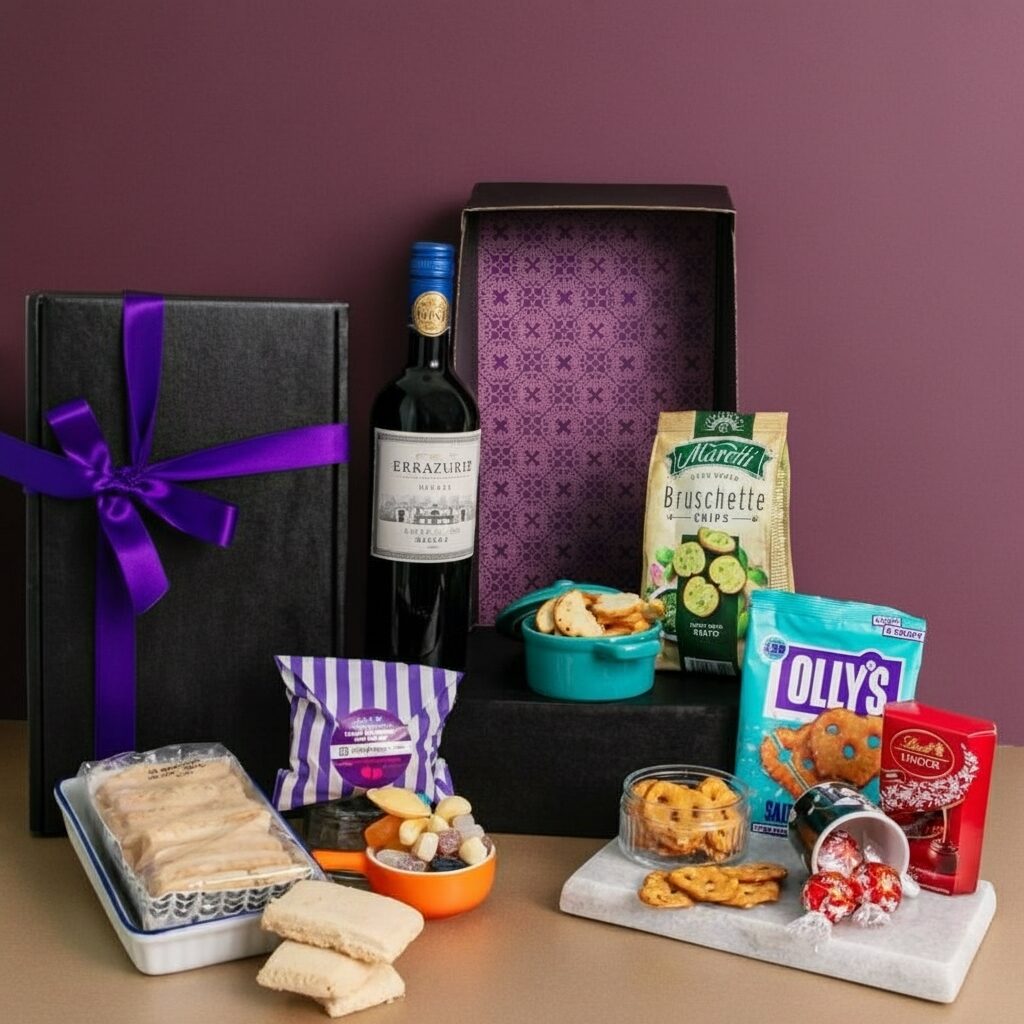 Red Wine And Snacks PicBox Hamper