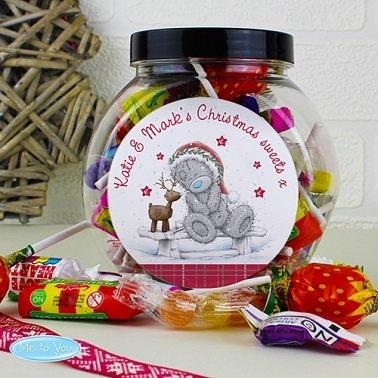 PERSONALISED ME TO YOU REINDEER SWEET JAR