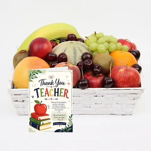 Thank You Teacher Farm Delight Fruit Basket