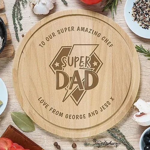 Personalised Super Dad Chopping Board