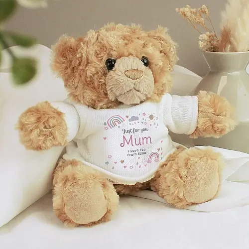 Personalised Rainbows & Sunshine Teddy Bear