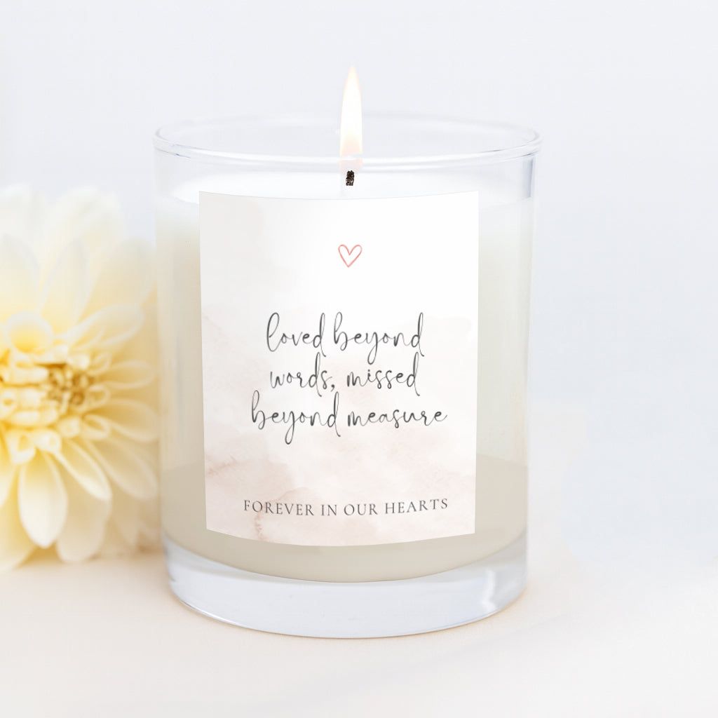 Memorial Candle Gift - Loved Beyond Words
