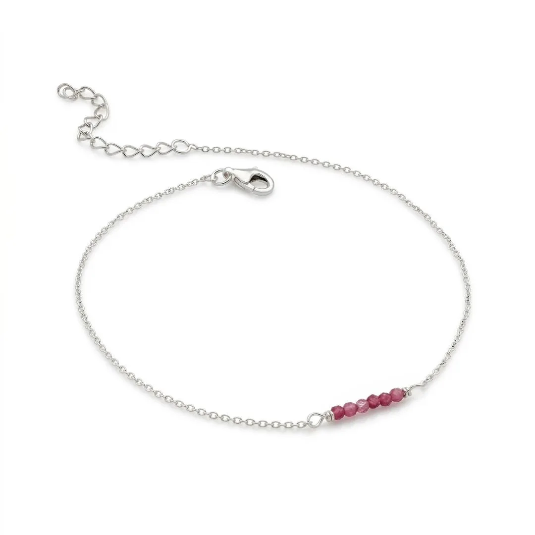 Petite Pink Anklet