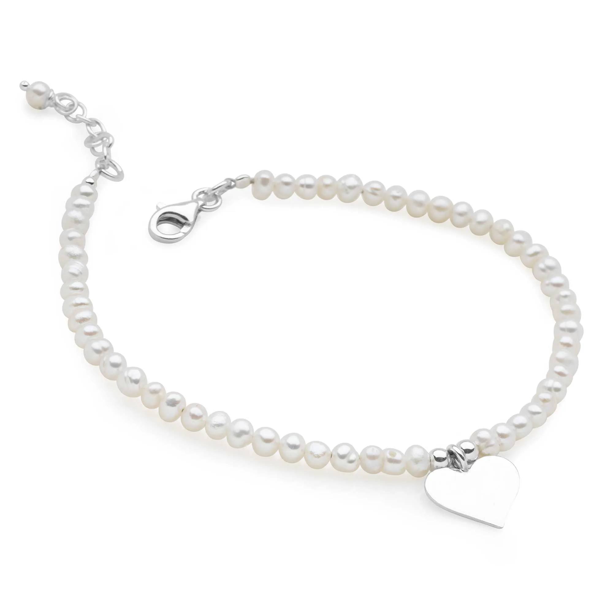Pearly love Cream Bracelet
