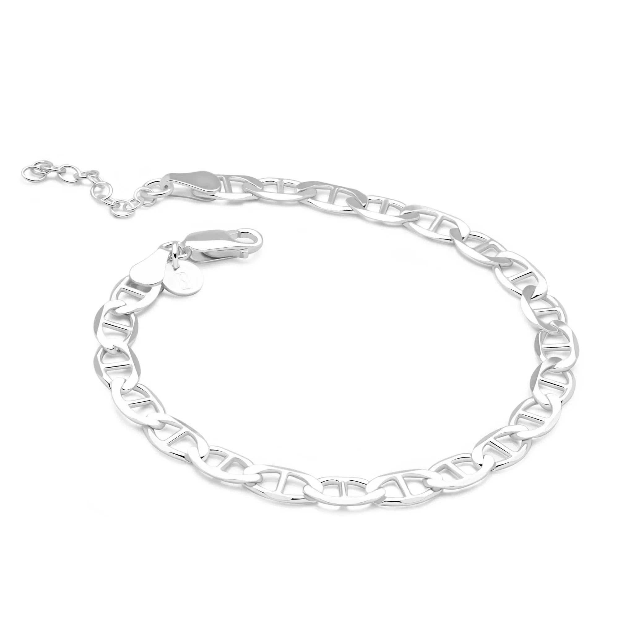 Flat Anchor link Bracelet