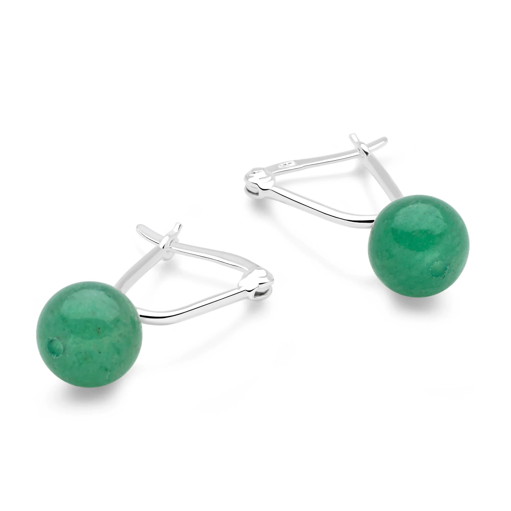 Aventurine Orb Earrings