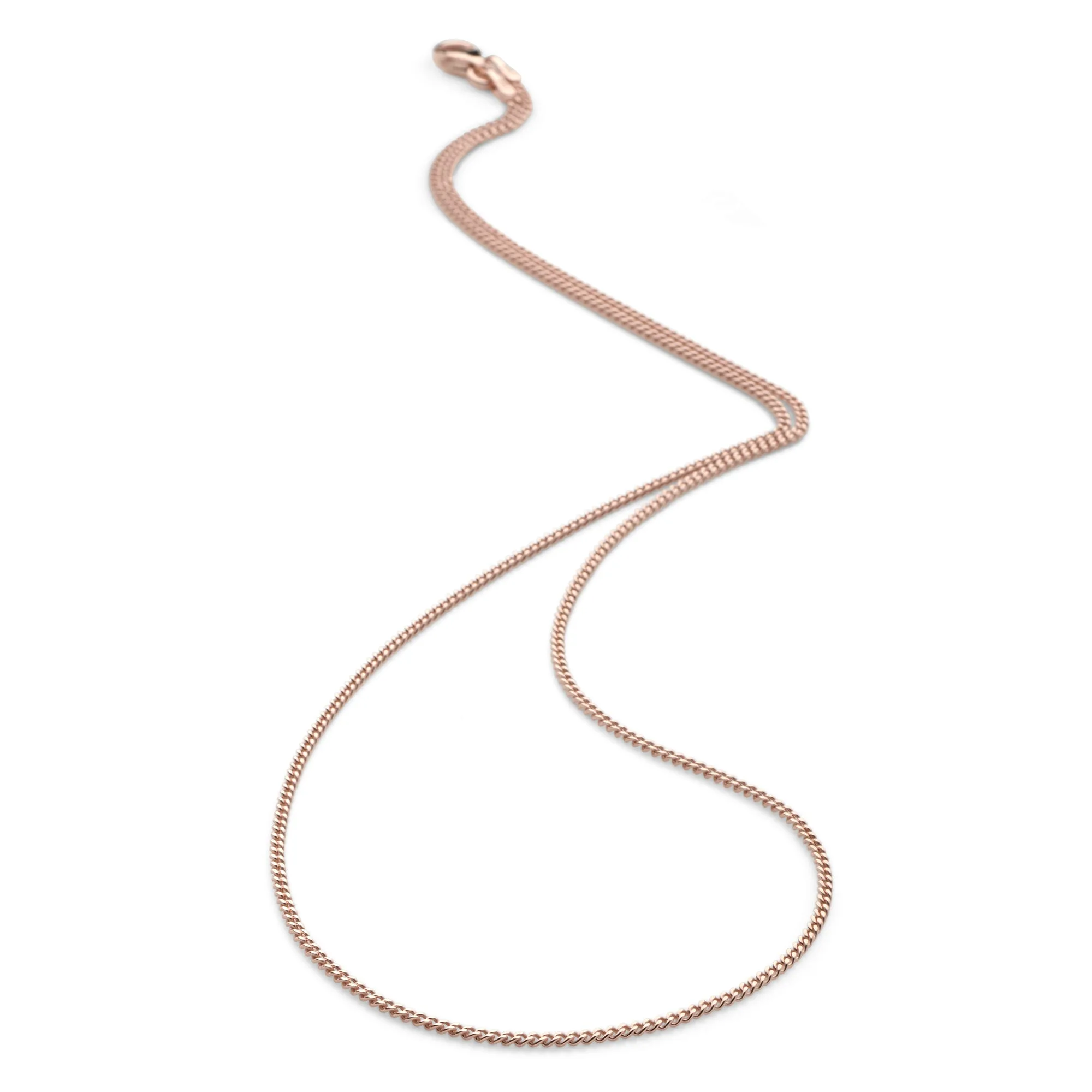 Rose gold Plated Curb Chain 55cm