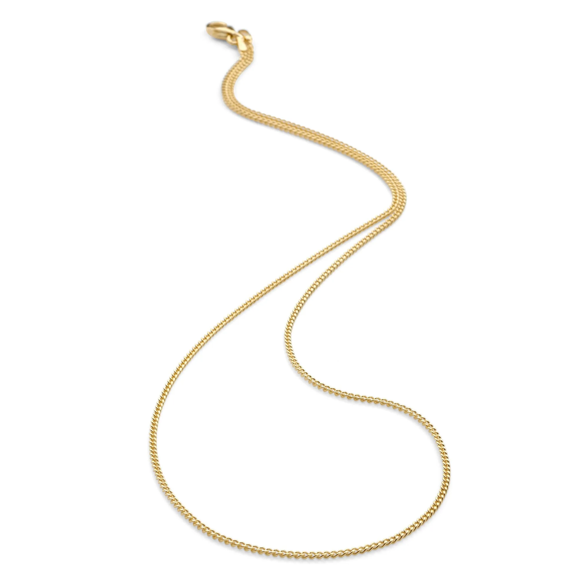 gold Plated Curb Chain 55cm
