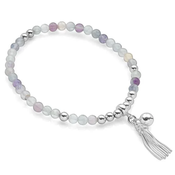 Chime Tassel Bracelet (Fluorite)