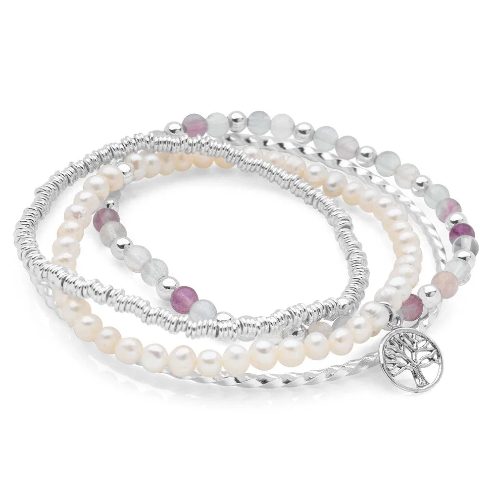 Tree of life Bracelet Stack