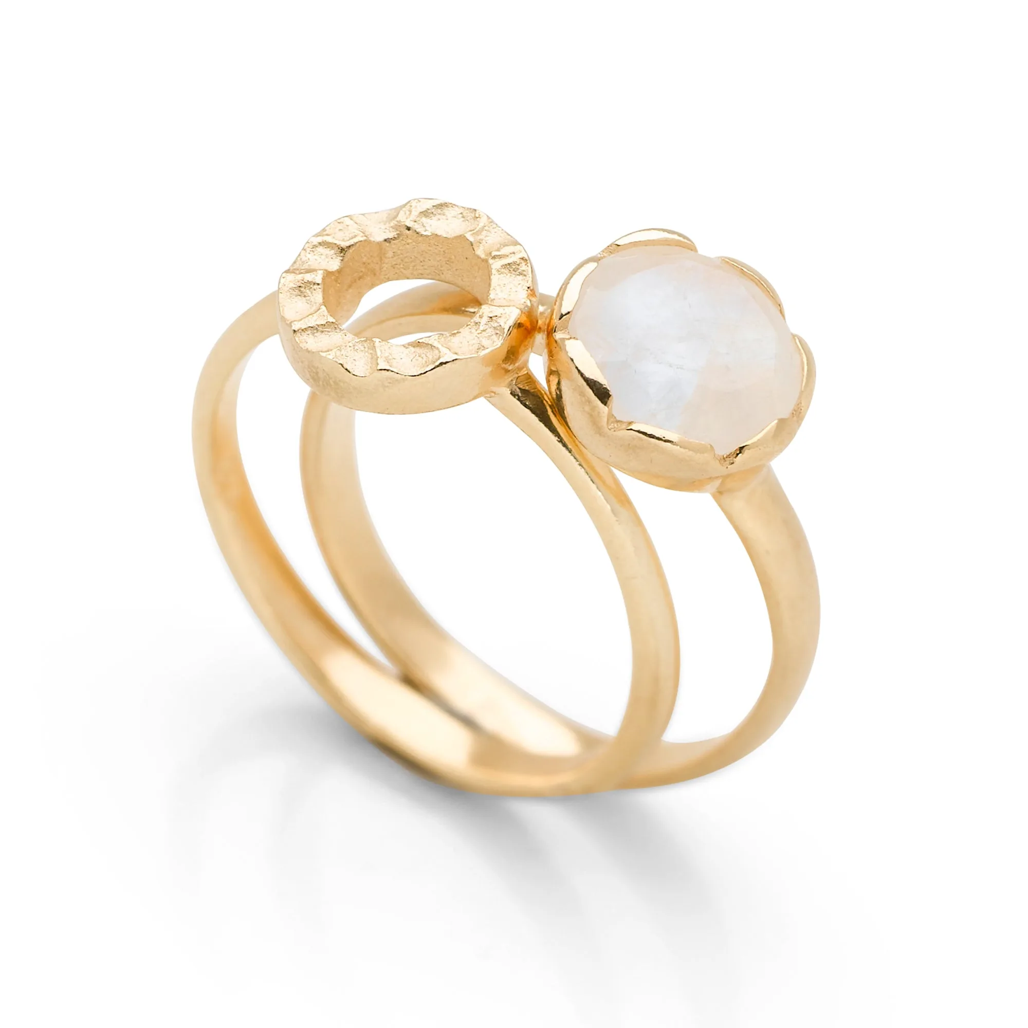 Havana Rings (set of 2) gold Plated K