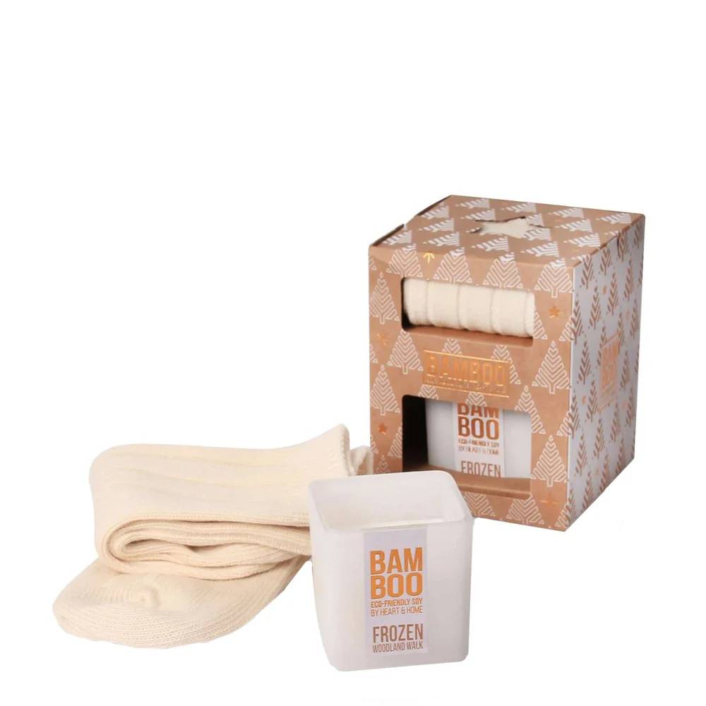 BAMBOO Gifts & Sets Small Candle & Socks
