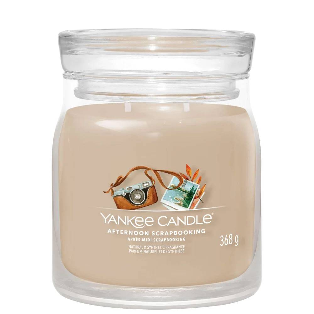 Yankee Candle Signature Jar Candle Medium Afternoon Scrapbooking 368g