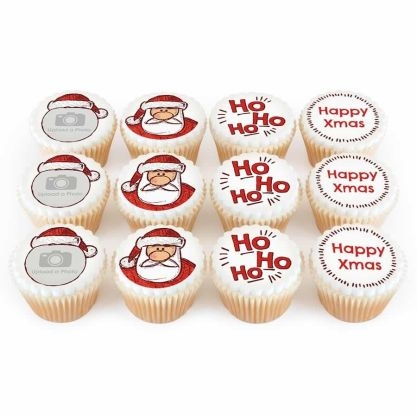 12 HO HO HO Cupcakes