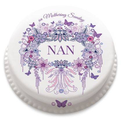 Decorative Purple Cake (letterbox gift cake (serves 2-4))