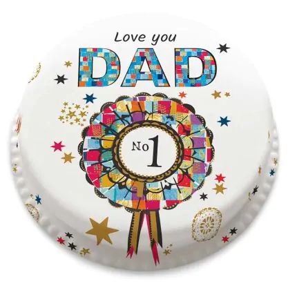 starry no.1 dad cake (letterbox gift  cake(serves 2-4))