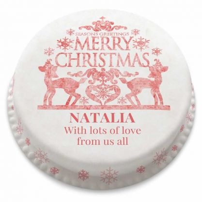 Reindeer Cake (letterbox gift cake (serves 2-4))