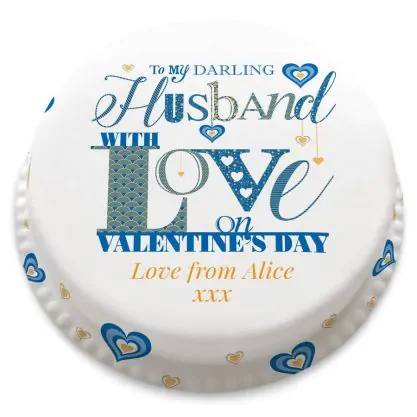 husband love cake (letterbox gift cakes(serves2-4))