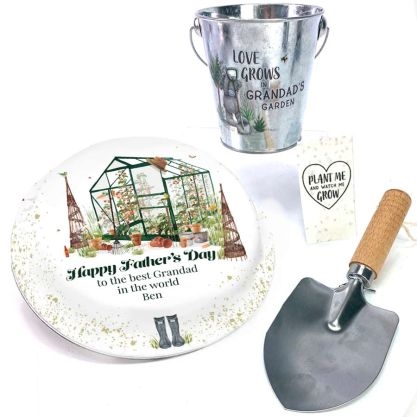 gardening grandad gift set (letterbox cake set(xs) serves 2)