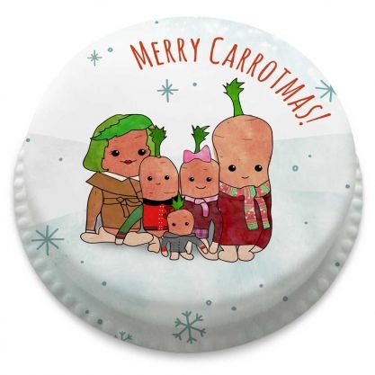 Happy Carrotmas Cake (letterbox gift cake (serves 2-4))