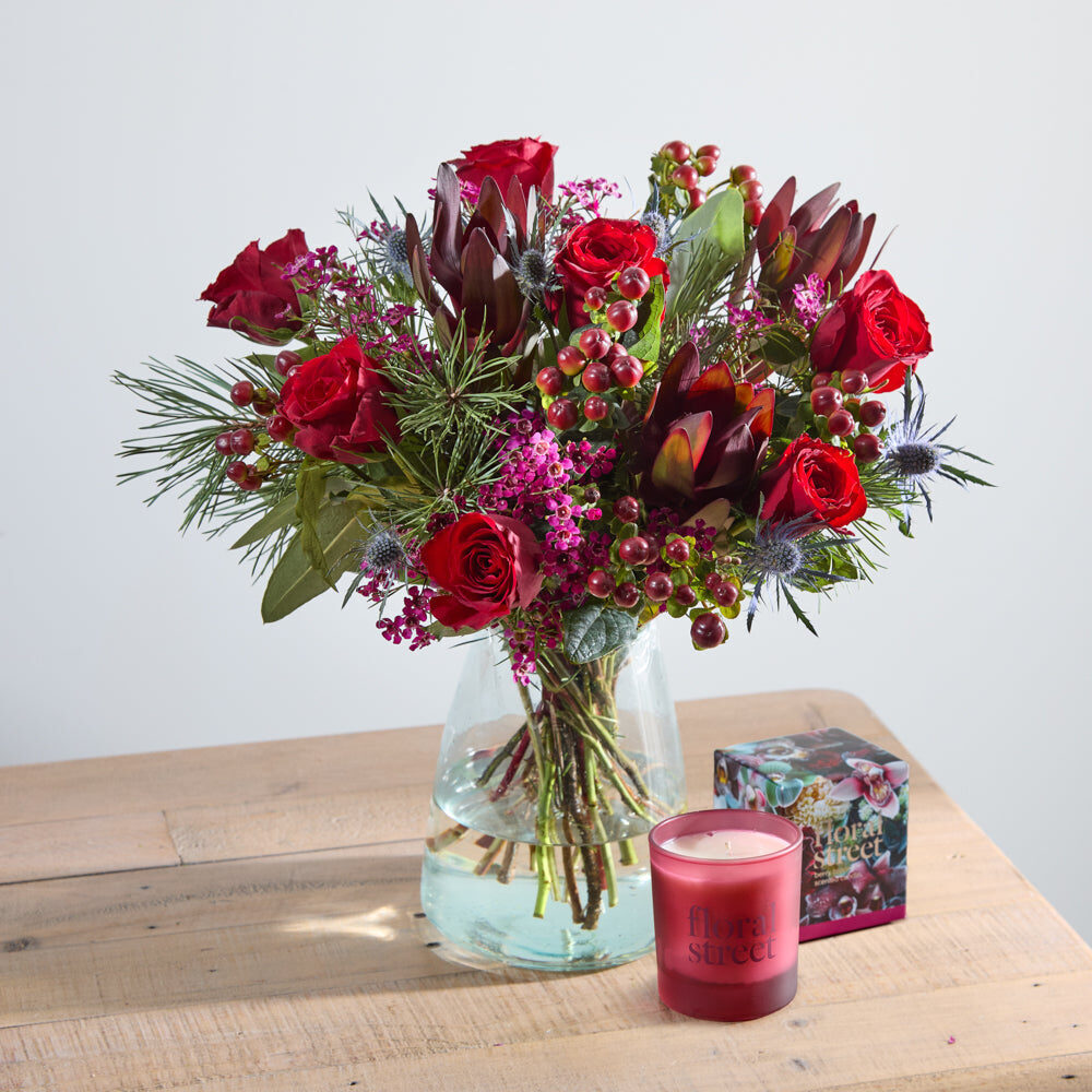 Glad Tidings and Floral Street Berry Bloom Candle Gift Set