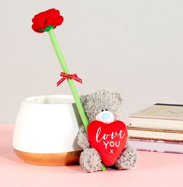 Tatty Teddy With Rose In A Gift Box