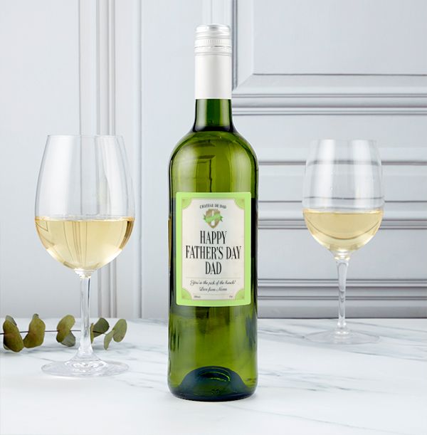 Happy Father's Day Sauvignon Blanc - Personalised