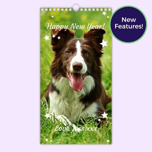 Personalised Slim Wall Calendar