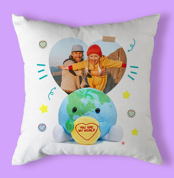 Swizzels You Are My World Photo Upload Cushion