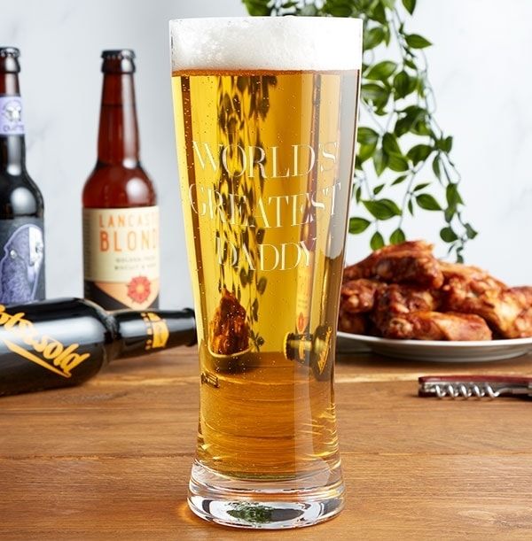 Personalised Pint Glass - World's Greatest Daddy